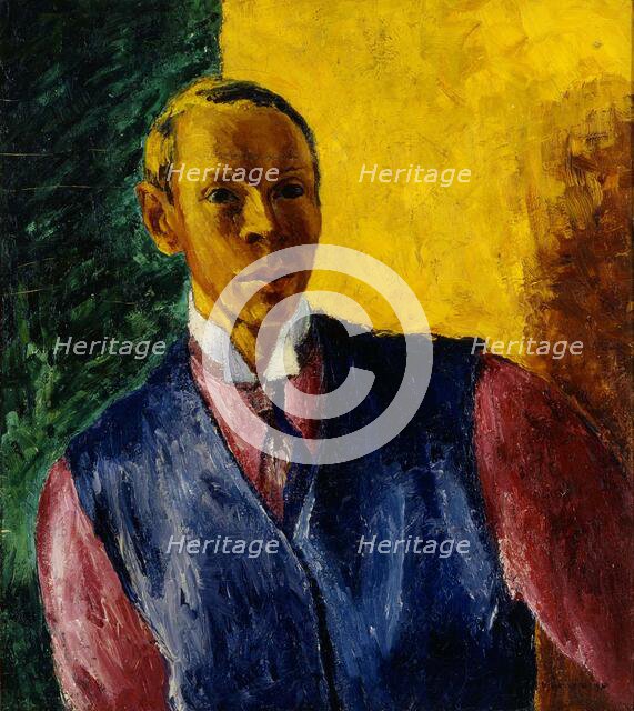 Self-Portrait, 1916-1917. Creator: William Lonnberg.