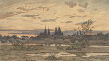 A View of Moulins, ca. 1850-60. Creator: Henri-Joseph Harpignies.