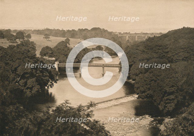 'The Weir Below Barnard Castle', 1902. Artist: Unknown.