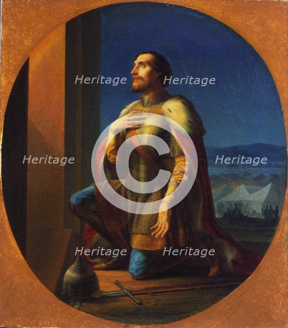 'Alexander Nevsky, Grand Prince of Novgorod and Vladimir', 1855. Artist: Pyotr Shamshin