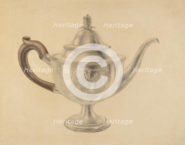 Teapot, 1935/1942. Creator: Unknown.