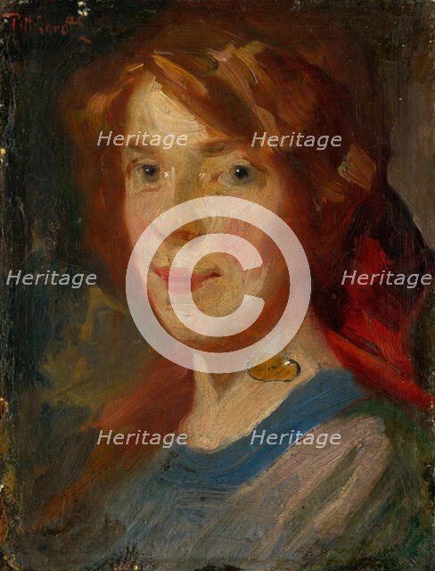 Portrait of Daughter Irma, 1900-1910. Creator: Ludovit Pitthordt.