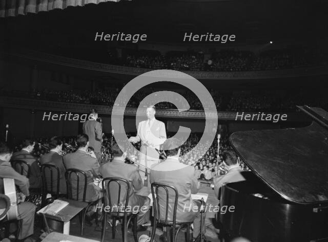Portrait of Stan Kenton and Laurindo Almeida, 1947 or 1948. Creator: William Paul Gottlieb.
