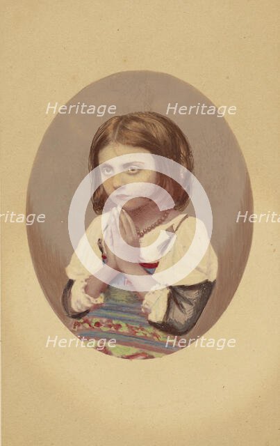 Little girl praying, about 1870. Creator: Lorenzo Suscipj.