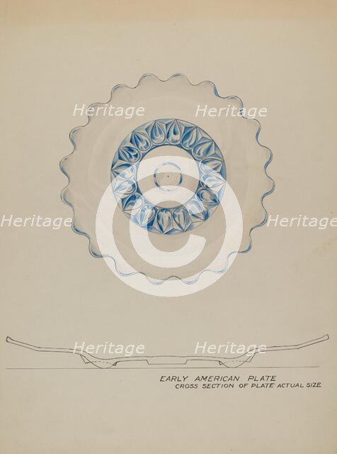 Glass Plate, c. 1936. Creator: Wellington Blewett.