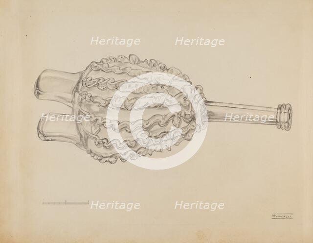 Bellows Bottle, c. 1936. Creator: Frank Fumagalli.