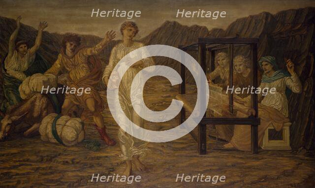 Cupid and Psyche - Palace Green Murals - Psyche set by Venus the Task, 1881. Creator: Sir Edward Coley Burne-Jones.