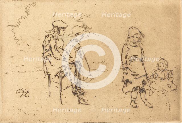 The Menpes Children, c. 1884/1886. Creator: James Abbott McNeill Whistler.