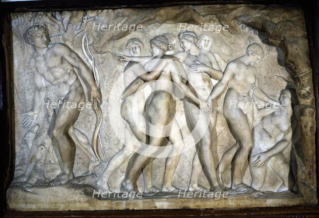 'Diana surprised in the bathroom by Acteón', 18th-19th century.  Creator: Campeny, Damià (1771 - 1855).