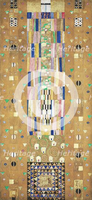 The Stoclet Frieze, Detail: The Knight , 1905-1909. Creator: Klimt, Gustav (1862-1918).