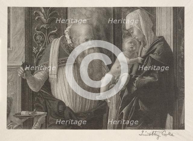 Old Italian Masters: The Circumcision, 1888-1892. Creator: Timothy Cole (American, 1852-1931).