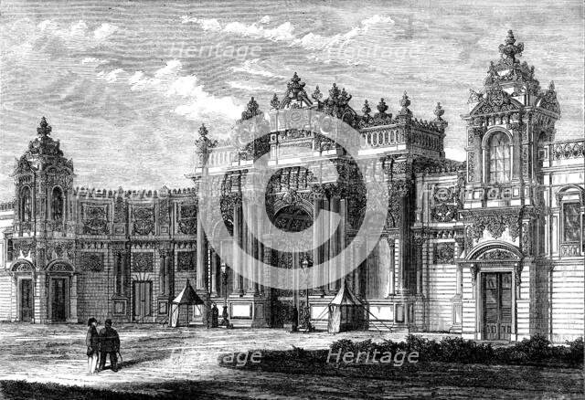 Principal entrance to the Sultan's new palace at Constantinople…, 1862. Creator: Mason Jackson.