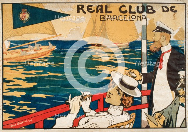 Real Club de Barcelona. Artist: Llaverias, Joan (1865-1938)