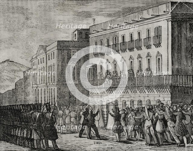 First Carlist War, (1833-1840): Assassination of General Bassa, 1835 (1845). Creator: Unknown.