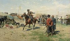The Zaporozhian Cossacks. Artist: Brandt, Jozef (1841-1915)