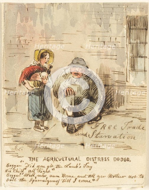 The Agricultural Distress Dodge, n.d. Creator: John Leech.