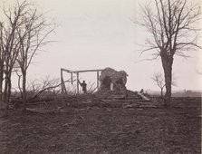 Ruins of Mrs. Henry's House, Battlefield of Bull Run, March 1862. Creator: George N. Barnard.