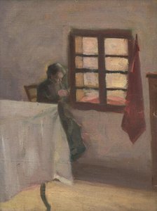 Woman by a Window, around 1905. Creator: Eduard Putra.