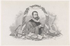 Portrait of the Composer Jan Pieterszoon Sweelinck (1562-1621). Artist: Taurel, Charles Eduard (1824-1892)