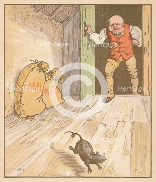 'The rat ate the malt...', c1878. Creator: Randolph Caldecott.