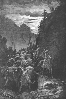 'Bulls for the Fight; An Autumn Tour in Andalusia', 1875. Creator: Gustave Doré.