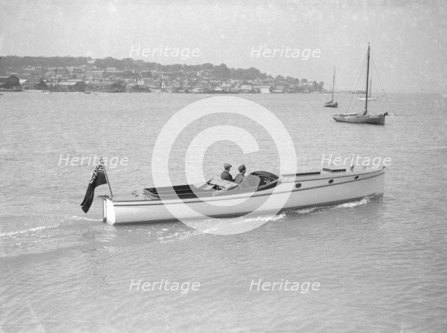 Wolseley motor launch, 1914.  Creator: Kirk & Sons of Cowes.