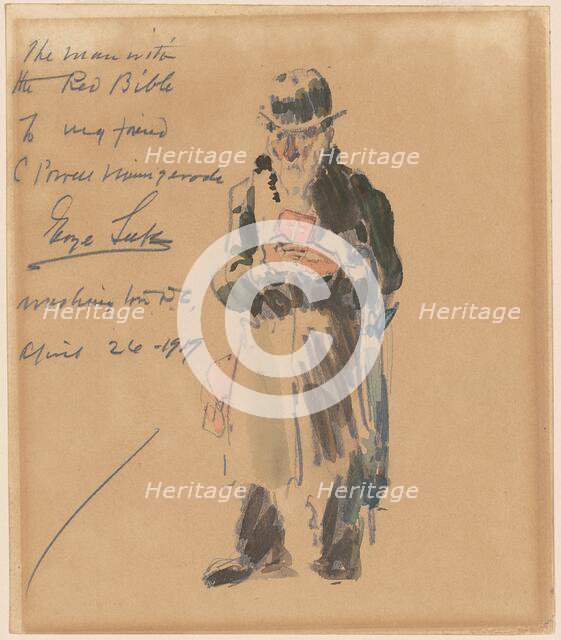 The Man with the Red Bible, 1919. Creator: George Benjamin Luks.