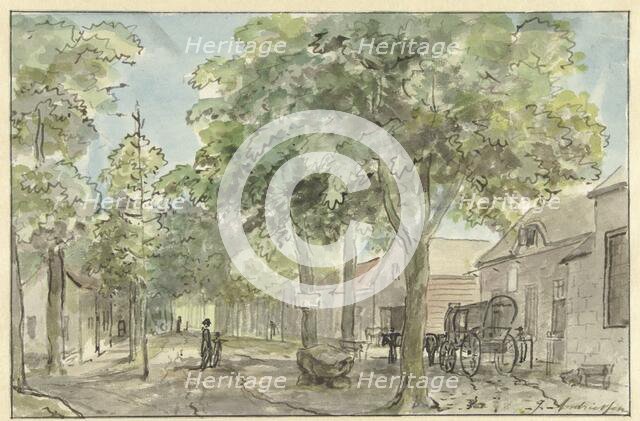 Village street in Lage Vuursche, 1800. Creator: Juriaan Andriessen.