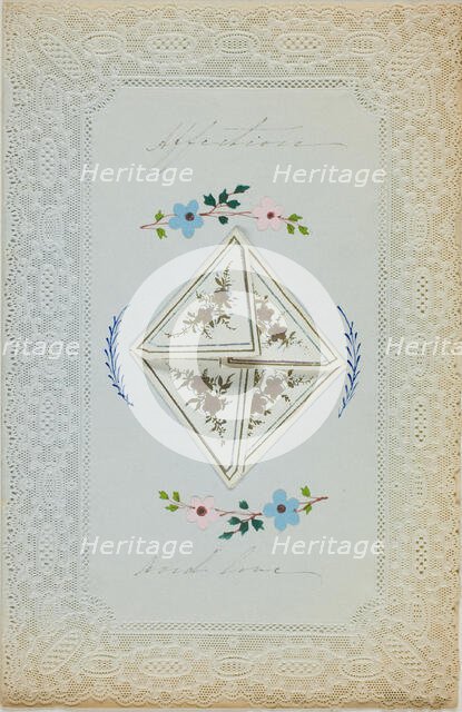 Affections and Love (Valentine), c. 1850. Creator: Unknown.