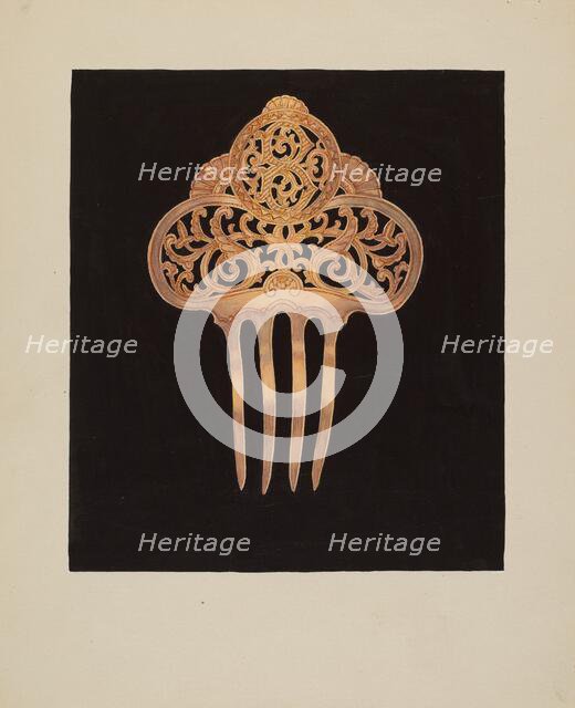 Comb, c. 1936. Creator: Harry Jennings.