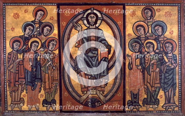 Front of the Apostolate, from the Diocese of La Seu d'Urgell. Represents Christ and the apostles.