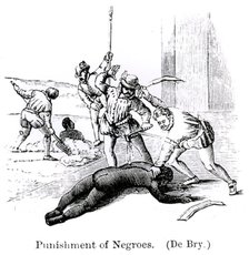 'Punishment of Negroes', Santo Domingo, 1873. Artist: Unknown