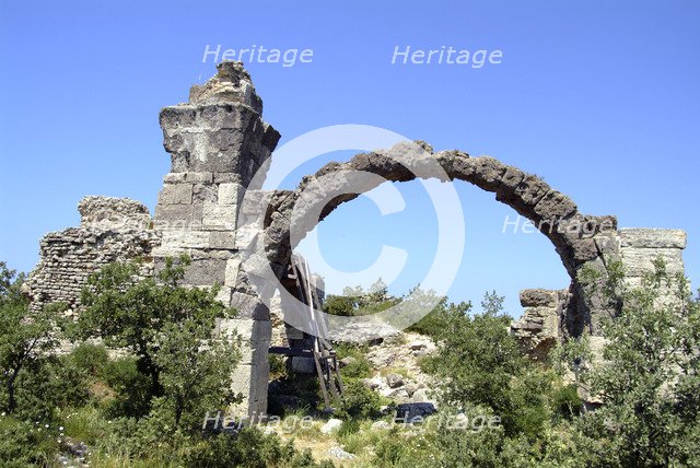 The baths at Alexandria Troas, Turkey. Artist: Samuel Magal