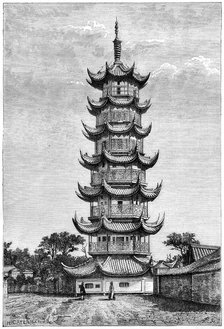 The Tower of Long-Hua, Shanghai, China, 1895. Artist: Unknown