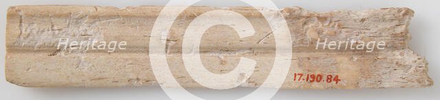 Fragment of Molding, Coptic, 6th-7th century. Creator: Unknown.