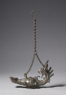 Lamp with Griffin-Head Handle, 300s-400s. Creator: Unknown.