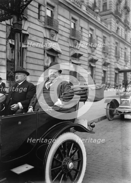 Sir George Reid, Former Australian Premier - Right, with James Oyster, Commr. of D.C., 1912. Creator: Harris & Ewing.