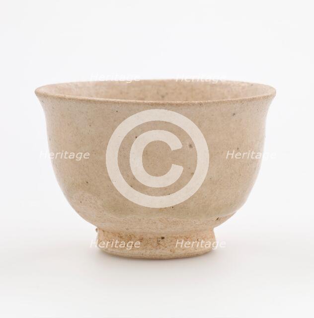 White cup, date unknown. Creator: Unknown.