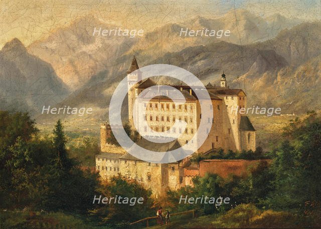 View of Ambras Castle, 1874. Creator: Lepie, Ferdinand (1824-1883).