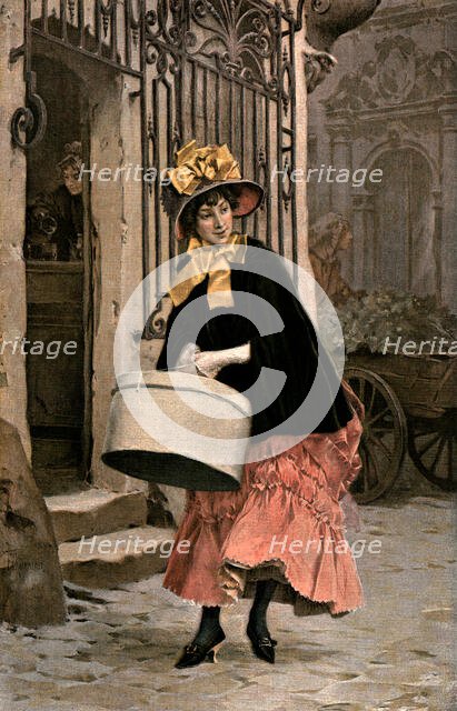 ''The Milliner" after FH Kaemmerer', 1890. Creator: Unknown.