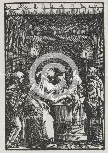 The Fall and Redemption of Man: Joachim's Offering Rejected by the High Priest, c. 1515. Creator: Albrecht Altdorfer (German, c. 1480-1538).