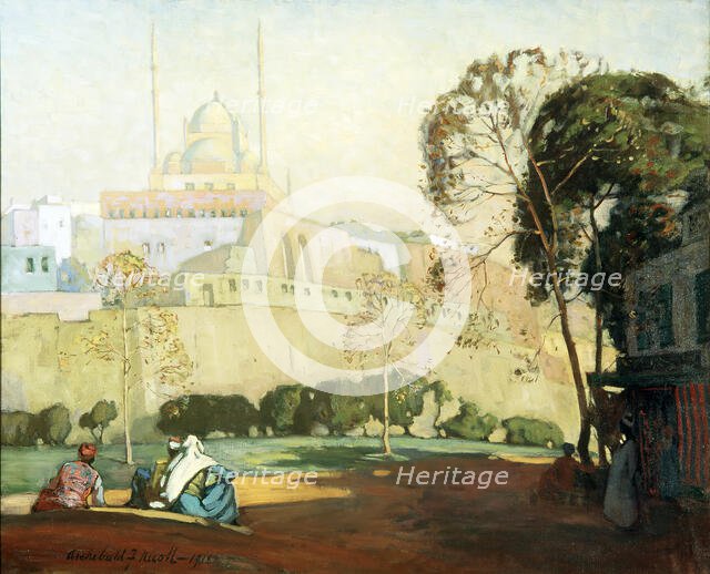 The Citadel, Cairo, 1918. Creator: Archibald Frank Nicoll.