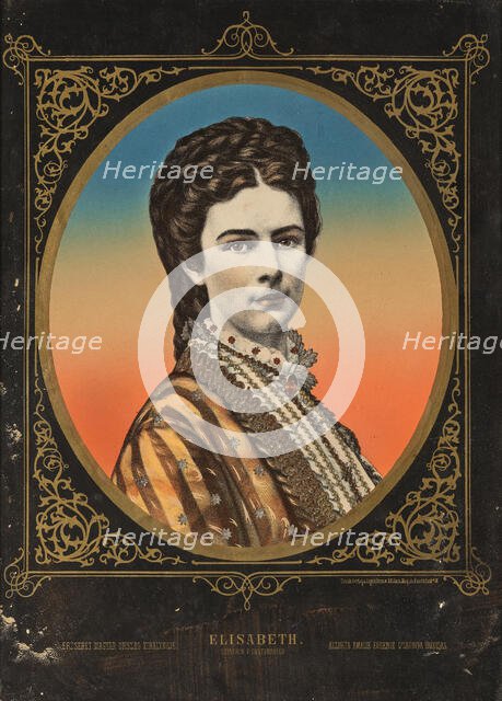 Portrait of Elisabeth of Bavaria, c1870. Creator: Anonymous ().