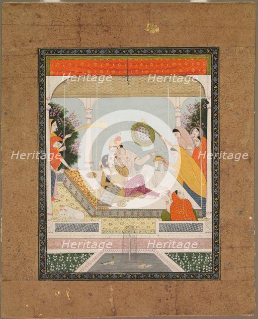 Raja with his Beloved, c. 1790 - 1800. Creator: Unknown.