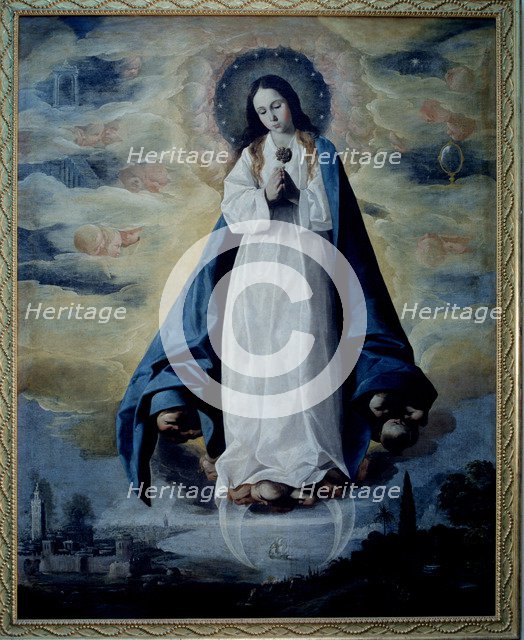 Immaculate Conception', oil on canvas by Zurbarán.