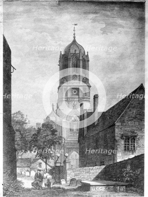 Tom Tower, Tom Quad, Christ Church College, Oxford, Oxfordshire. Artist: Unknown