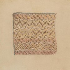Section of Mat, c. 1935. Creator: Mary Berner.