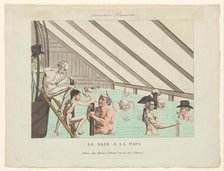 Male bath, 1750-1850. Creators: Anon, Martinet Hautecoeur.