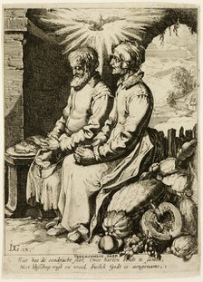 The Pious Old Couple, c.1618. Creator: Jacob III de Gheyn.