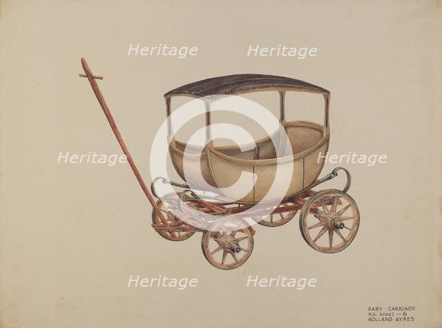Baby Carriage, 1935/1942. Creator: Rolland Ayres.